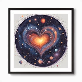 Heart Of Space Art Print