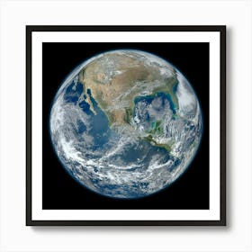 Perfect Ai Generated Planet Earth Art Print