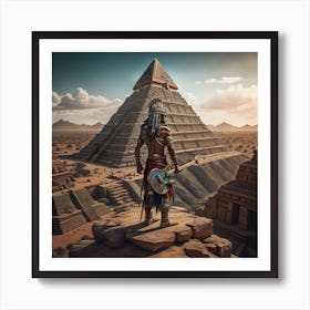 Aztec Rock Art Print