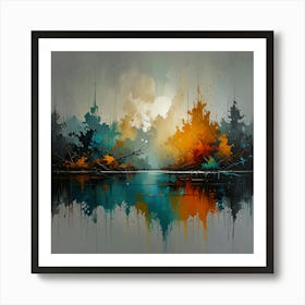 Abstract Landscape Painting 2 Art Print