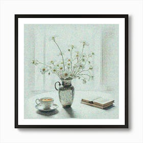 Daisies In A Vase Art Print