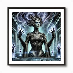 Queen Sorath Mind Control Sci Fi Art Print