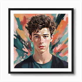 Shawn Mendes Ar3 Art Print