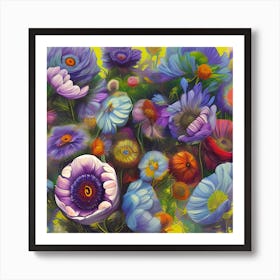 Anemone Flowers 4 Poster