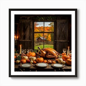 Thanksgiving Table 5 Art Print