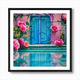 Roses In The Garden Art Print