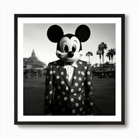 Mickey Mouse the freak owner of Mickey's Mad Mansion Art Print