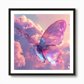 Butterfly In The Sky 1 Art Print