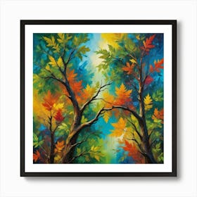 Autumn Trees Art Print