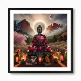 Buddha Eclipse 1 Art Print