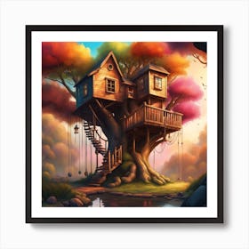 Tree House Art Print