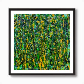 Abstract Wall Art Inspired by Jackson Pollock  Art Print