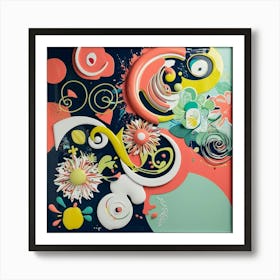 Leonardo Phoenix A Vibrant And Eclectic Wall Art Piece Featuri 3 Art Print