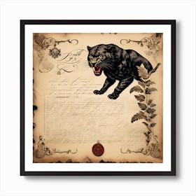 Black panther 1 Art Print