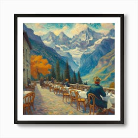 Van Gogh Painted A Cafe Terrace At The Foot Of The Himalayas 1 Affiche