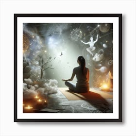 Meditation In Space 6 Art Print