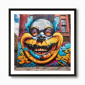 Clown Face Art Print