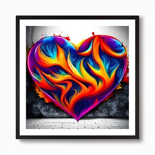 Rainbow Heart Canvas Print