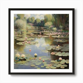 Water Lily Pond Claude Monet Art Print 1 Art Print