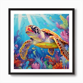 Sea Turtle Art Print