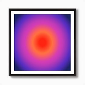 Pink, Orange And Purple Gradient 1 Art Print