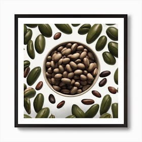 Coffee Beans In A Bowl 5 Art Print