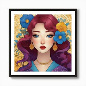 Asian Girl 8 Art Print