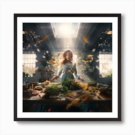 Haelthy 55522 Hyper Realistic Cinematic Photo Of A Woman Begins 9af67180 De47 4a23 B4a6 1248c9160685 Art Print