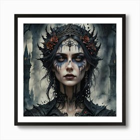 Gothic Beauty Art Print