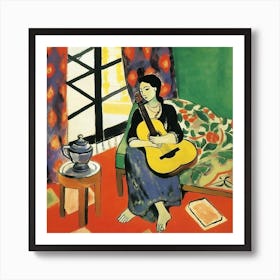 The Musician 3 Matisse Style Art Print
