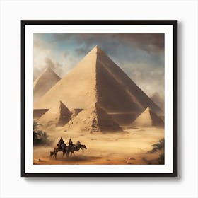 amazing pyramids Art Print