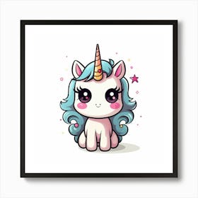 Cute Unicorn 564 Art Print