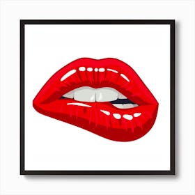 Red Lips Art Print