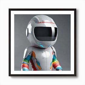 Robot In Space 2 Art Print