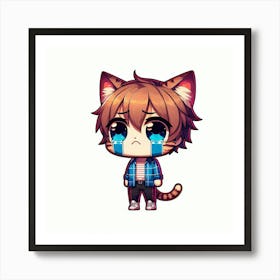 Kawaii Cat 10 Art Print