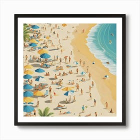 Day At The Beach 8 Art Print