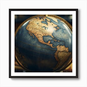 Globe Of The World Art Print