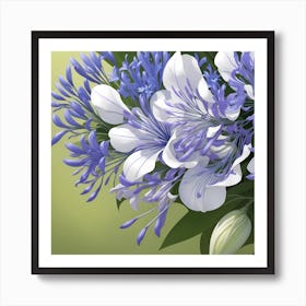 Agapanthus 1 Art Print