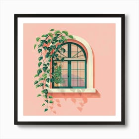 Ivy On The Window Art Print