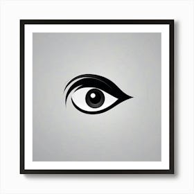 Eye Icon Vector Illustration Art Print