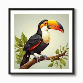 Toucan art print 3 Art Print