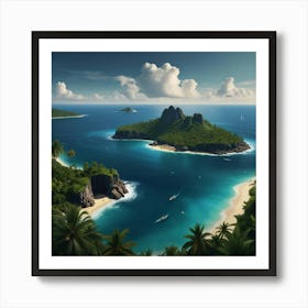 Default Create A Unique Of Ocean Island 3 Art Print