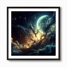 Angel Of The Sky Art Print