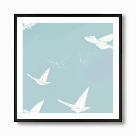 Origami Birds 13 Art Print