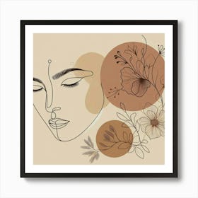 A woman's face 11 Art Print