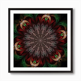 Fractal Flower Fantasy Floral 4 Art Print