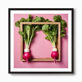 Radish In A Frame 1 Art Print