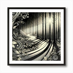 Forest Path 3 Art Print