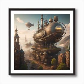 Mechanical Metropolis 2 Art Print