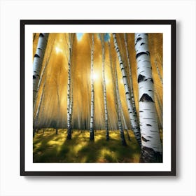 Birch Forest 30 Art Print